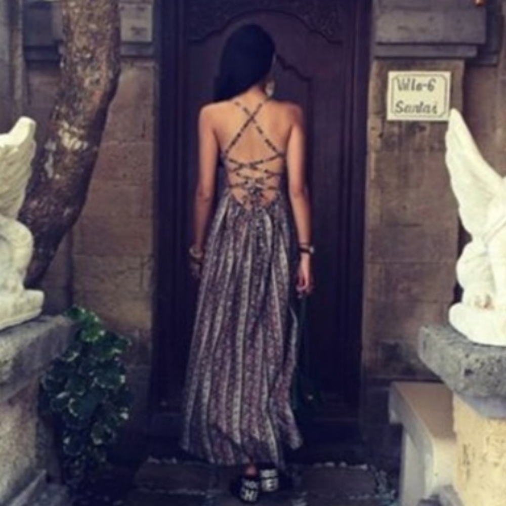 Sexy Back Maxi Dress